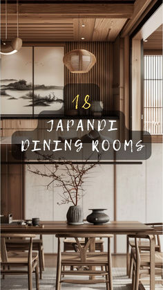 Dreaming of a minimalist dining space? Click for Japandi dining room ideas that offer a serene, stylish atmosphere you'll love. 🌼🍴 #MinimalistDining #JapandiDreams #SereneSpaces #StylishAtmosphere #DiningDecor Ideas For Japanese-themed Dining, Japanese Dining Decor Inspiration, Japandi Dining Table Decor, Japandi Interior Design Dining Room, Japanese Dining Room Decor, Japandi Dining Room Decor, Japanese Inspired Dining Room, Japandi Style Dining Room, Dinner Room Design