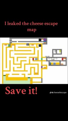 a black and white photo with the words save it in red text, next to a maze