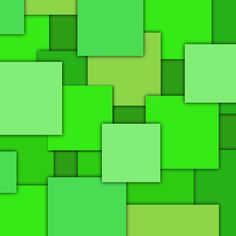 Colorful Geometric Cubes (green)