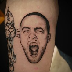 My first ever portrait! Keen to do some more famous people, hmu 📩 GO:OD AM @santeriatattoomelb @metrixtattoo @dynamiccolor @masttattoo.official @drpickles_ @redrooster_au @macmiller @92tilinfinity #portraittattoo #macmillertattoo #tattooapprentice #freshink #foryoupage #tattoosbrah #fyp #microrealism #microrealismtattoo #macmiller #rappertattoo Mac Miller Knee Tattoo, Kendrick Inspired Tattoo, Kendrick Tattoo Ideas, Kendrick Lamar Inspired Tattoos, Mac Miller Tattoo Design, Kendrick Lamar Tattoo Design, Kendrick Lamar Tattoo Ideas, Kendrick Lamar U Logo Tattoo, Kendrick Lamar Kdot Tattoo