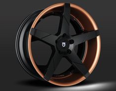 Custom Lexani Wheels, Lexani Wheels, Luxury Lexani Wheels, Luxury Rims For Cars, Luxury Wheels For Cars, Black And Copper Rims, Copper Rims On Black Car, Black Car With Copper Wheels, Copper And Black Alloy Rim