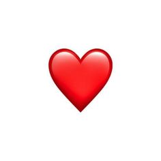 a red heart on a white background