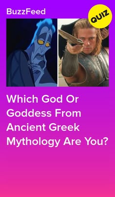 an image with the words which god or goddess from ancient greek mythology are you?
