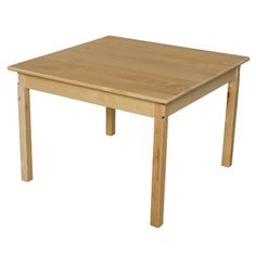 a small wooden table with no legs