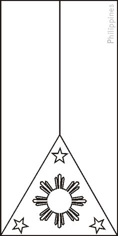 a flag with stars hanging from it