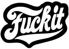 the word fuktt written in black and white