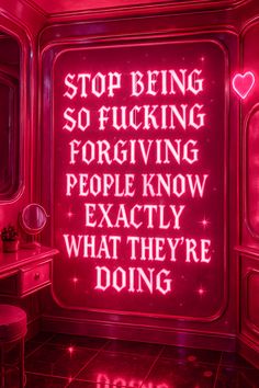 Cool Pink Background, Pink Wallpaper Positive Quotes, Pink Dark Feminine Aesthetic, Pink Positive Quotes, Dark Pink Aesthetic Pictures, Cool Neon Signs Quotes, Baddie Pink Aesthetic, Neon Pink Quotes, Motivational Quotes Positive Aesthetic