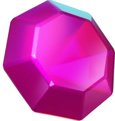 a large pink diamond on a white background