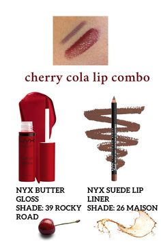 The Cherry Cola lip combo is the ultimate bold & sultry lip trend! 🍒✨ Get that deep red-brown ombré effect with the perfect lip liner and gloss for a rich, glossy finish. A must-try for any makeup lover who loves a statement lip! 💄🔥 #CherryColaLips #LipCombo #BoldLipLook #GlossyLips #LipTrend #CherryColaAesthetic #MakeupAesthetic #LipLinerCombo #OmbréLips #BeautyTrends Cola Lip Combo, Coca Cola Lip Combo, Lip Combos Red And Brown, Brown Red Lip Combo, Dark Cherry Lip Combo, Dark Red Lip Combo, Lip Combos Red, Cherry Cola Lips Nyx, Deep Red Lip Combo