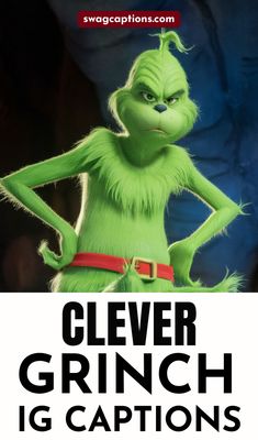 the grinch movie poster is shown in black and white