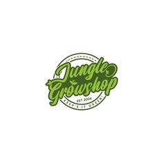 the logo for jungle grow shop