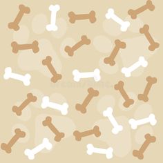 dog bone and crossbones pattern on beige background royalty illustration