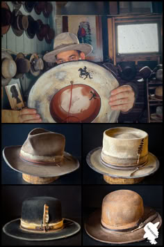 At RockHatter, every hat is custom designed and handcrafted by experts. For these years, we’ve built our reputation on quality and service. Shop now! Artisan Fedora Hat For Rodeo, Southwestern Flat Brim Fedora For Rodeo, Southwestern Fedora Hat For Rodeo, Artisan Brimmed Fedora For Rodeo, Vintage Leather Fedora For Rodeo, Rugged Fedora Hat For Rodeo, Adjustable Western Fedora For Hunting, Steampunk Leather Brimmed Hat Bands, Classy Cowgirl