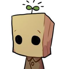 an image of a cartoon character that appears to be looking at something with eyes and nose