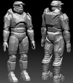 two different views of the same robot suit