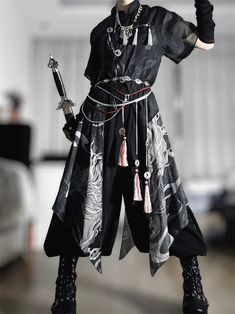 Aesthetic Male Outfit, Unique Clothing Men, Traditional Asian Clothing Men, Traveler Clothes, Japanese Male Clothing, Cute Male Outfit, Chinese Clothes Men, Hanfu Style Clothing, Man Clothes Style