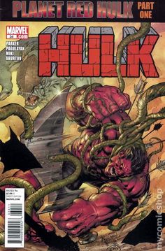 the cover to planet red hulk comic book