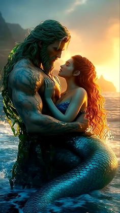 Mermaid And Prince, Mermaid And Merman Love, Mermaid And Human Love, Mermaid In Love With Human, Mermaid Couple, Mermaids And Mermen In Love, Mermaid And Man Love, Mermaid Merman Couple, Mermaid Queen Art