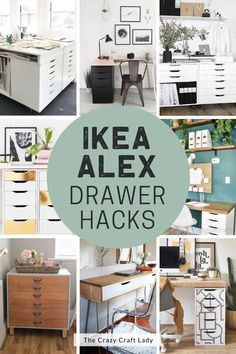 ikea alex drawer hacks are the best way to organize your home office space