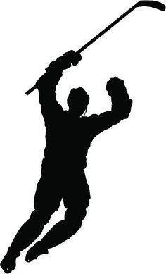 the silhouette of a man holding a baseball bat