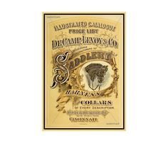 the label for an old - fashioned liquor bottle, with a horse's head on it