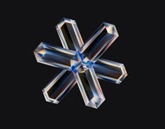 an image of a cross made out of glass