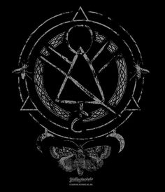an image of a pentagramus symbol on a black background