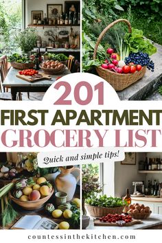 First Apartment Grocery List