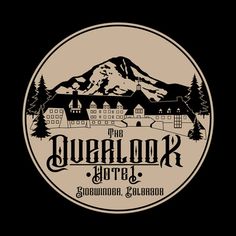 a t - shirt with an image of a mountain and the words, the overlook hotel