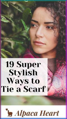 Tired of wearing your scarf the same old way? Check out these 19 how to tie a scarf tutorials for fall and winter. Trending Scarves, Scarves Tying, What To Do With Scarves, Scarf Wearing Styles For Women, Tying Scarves, Wearing A Scarf, How To Choose A Scarf, Wearing Scarves, How To Tie Scarves