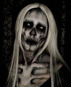 Haunted House Makeup, Creepy Makeup, Monster Makeup, Horror Halloween Costumes, Drag Make-up, Horror Make-up, Cute Halloween Makeup, Skeleton Makeup, Halloween Makeup Pretty