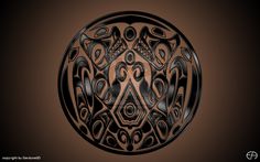 a circular object with an intricate design on it
