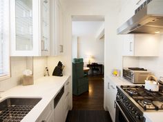 the kitchen is clean and ready for us to use