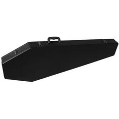 a black violin case on a white background