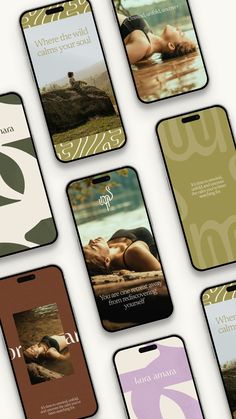 Luxury modern branding for wellness retreat. A modern african inspired wellness retreat brand that finds beauty and grace in the little things in life. Brand identity branding design patterns design colour palette custom brand identity. Patterns background luxury branding nature color palette