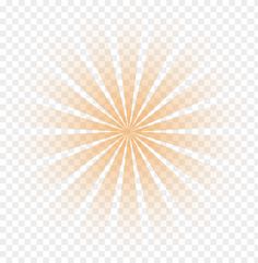 an orange and white sunburst on a transparent background, with light rays in the middle