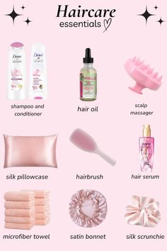 Skincare And Haircare Essentials, Basic Haircare Routine, Haircare Starter Kit Essentials, My Haircare Routine, Daily Hair Care Essentials, Hair Care Essentials, Haircare Essentials, Daily Hair Routine Essentials, Hair Care Essentials List