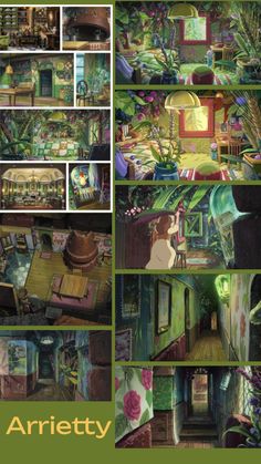 there are many pictures of the inside of this house and it's interior is very colorful