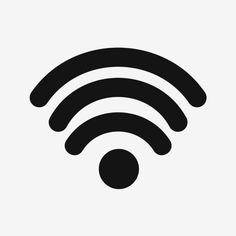the wifi symbol is shown in black and white