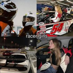 Multitalented Aesthetic, Race Car Aesthetic Outfits, Racer Girlfriend Aesthetic, Racing Girl Aesthetic, Racing Girlfriend, Woman Car Racer Aesthetic, Racer Girl Aesthetic, Female Racer Aesthetic, Girl Racer Aesthetic