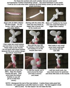 instructions on how to make an inflatable balloon dog