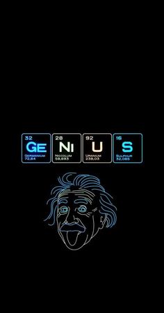 an image of a man with the element symbols on his face in front of him