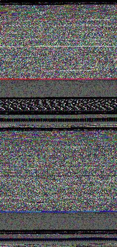 an old television with no signal on it