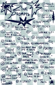 a piece of paper with writing on it that says imagine pompis and other things