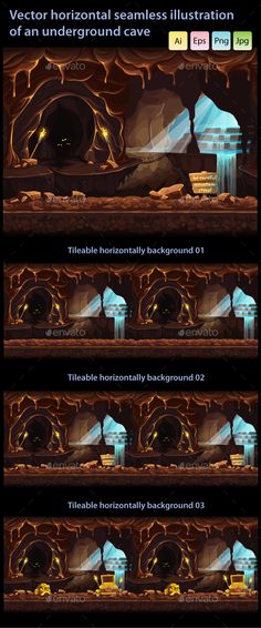 an image of the inside of a cave with lots of light and water in it