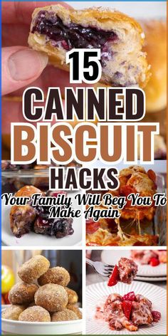 the cover of 15 canned biscuit hacks