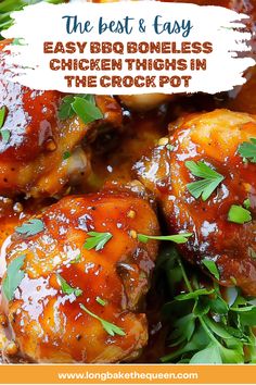 the best and easy chicken thighs in the crock pot