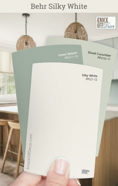 Behr Silky White coordinating colors