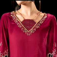 #fashion#dress Neckline Design For Kurti, Eid Dress Neck Design, New Neck Designs For Suits, Viral Neck Design, Unique Kurti Design, Fancy Neckline Designs, Neck Design For Kurta, Trendy Neckline Designs, Silk Dress Neck Designs Latest