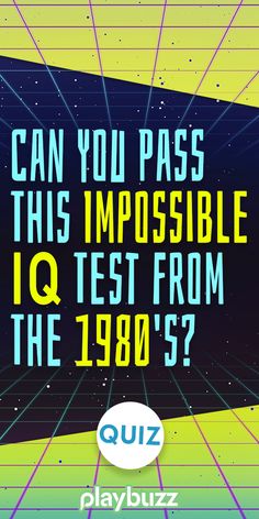 an advertisement with the words can you pass this impossible test from the 1800's?